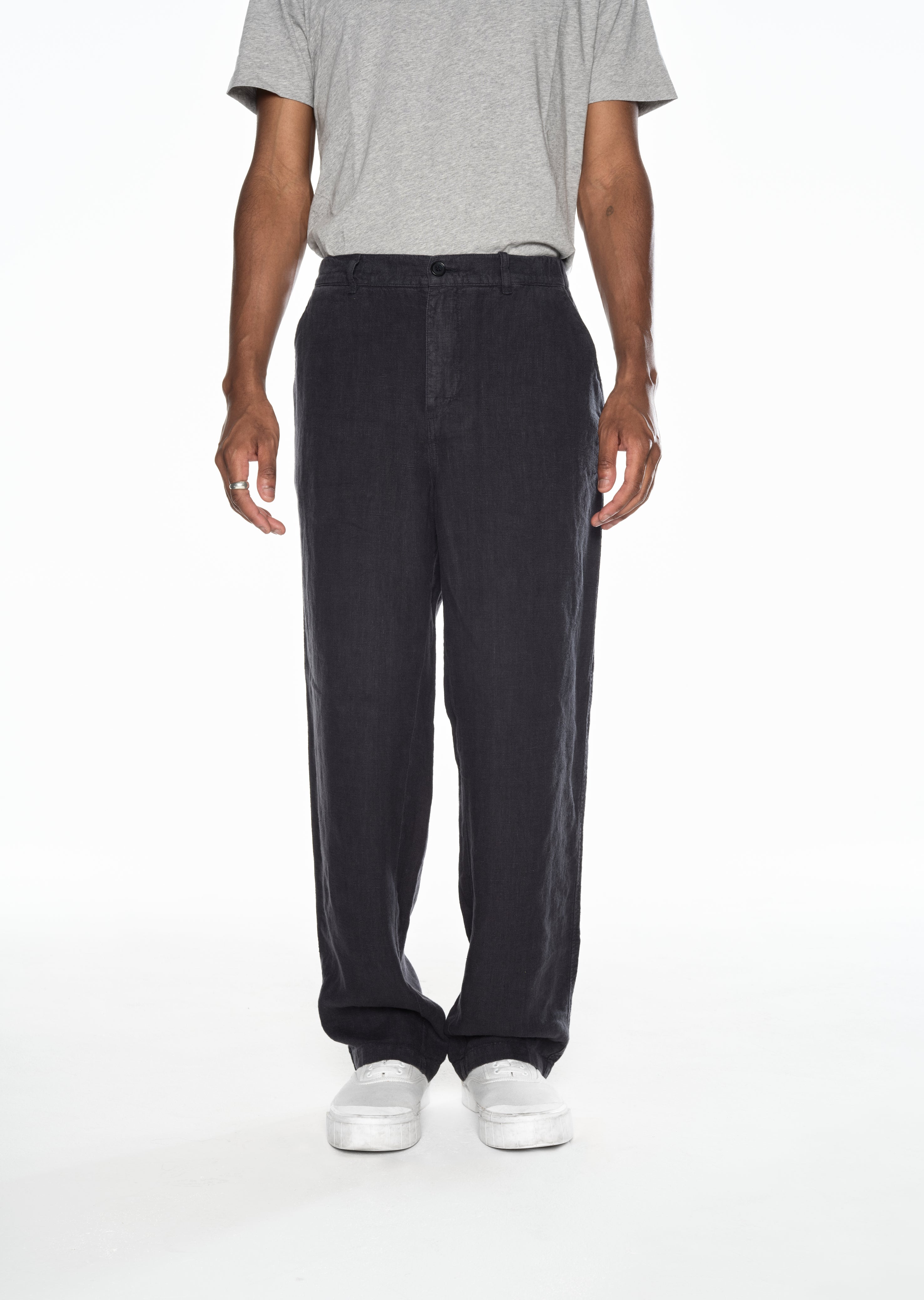 Slim-fit 100% linen trousers | MANGO