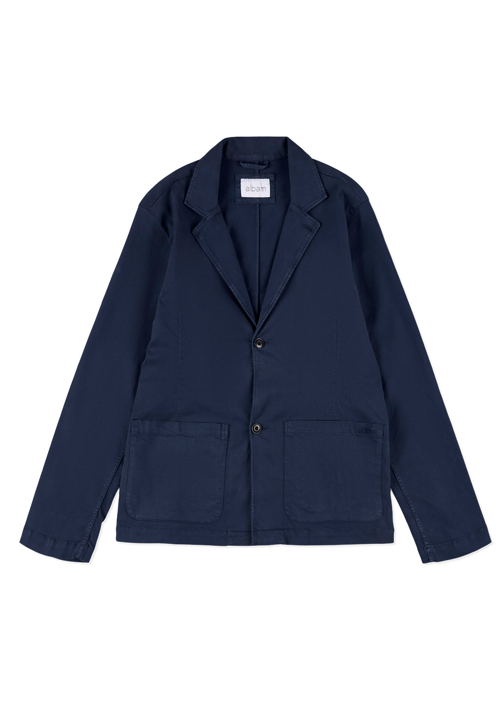 Soft Touch Cotton Fairfax Blazer in Dark Navy