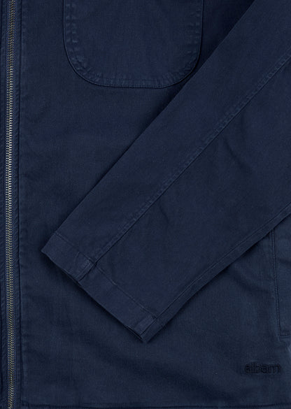 Soft Touch Cotton Clarence Jacket in Dark Navy