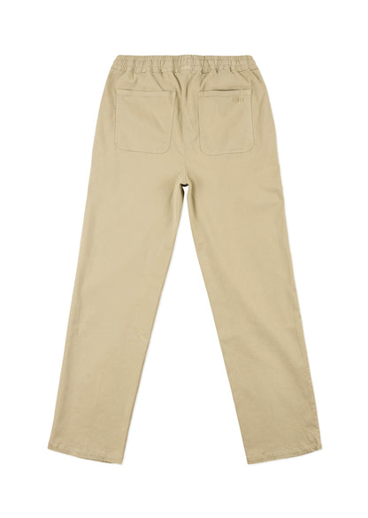 Soft Touch Judd Drawstring Trouser in Taupe