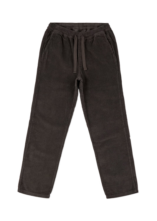 Cord Judd Drawstring Trouser in Charcoal