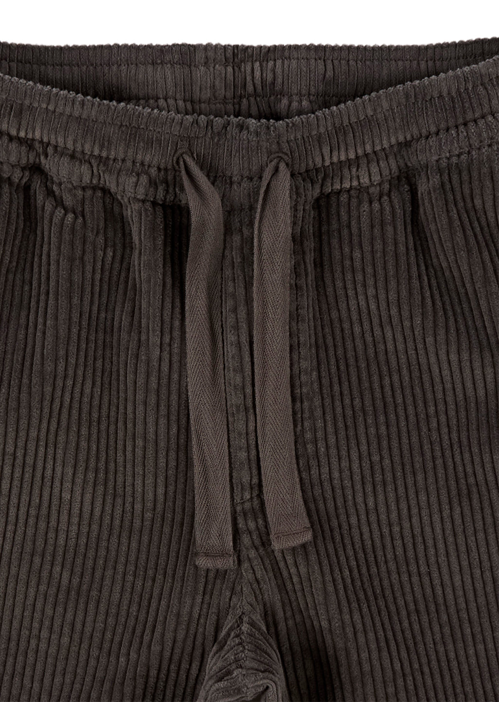 Cord Judd Drawstring Trouser in Charcoal