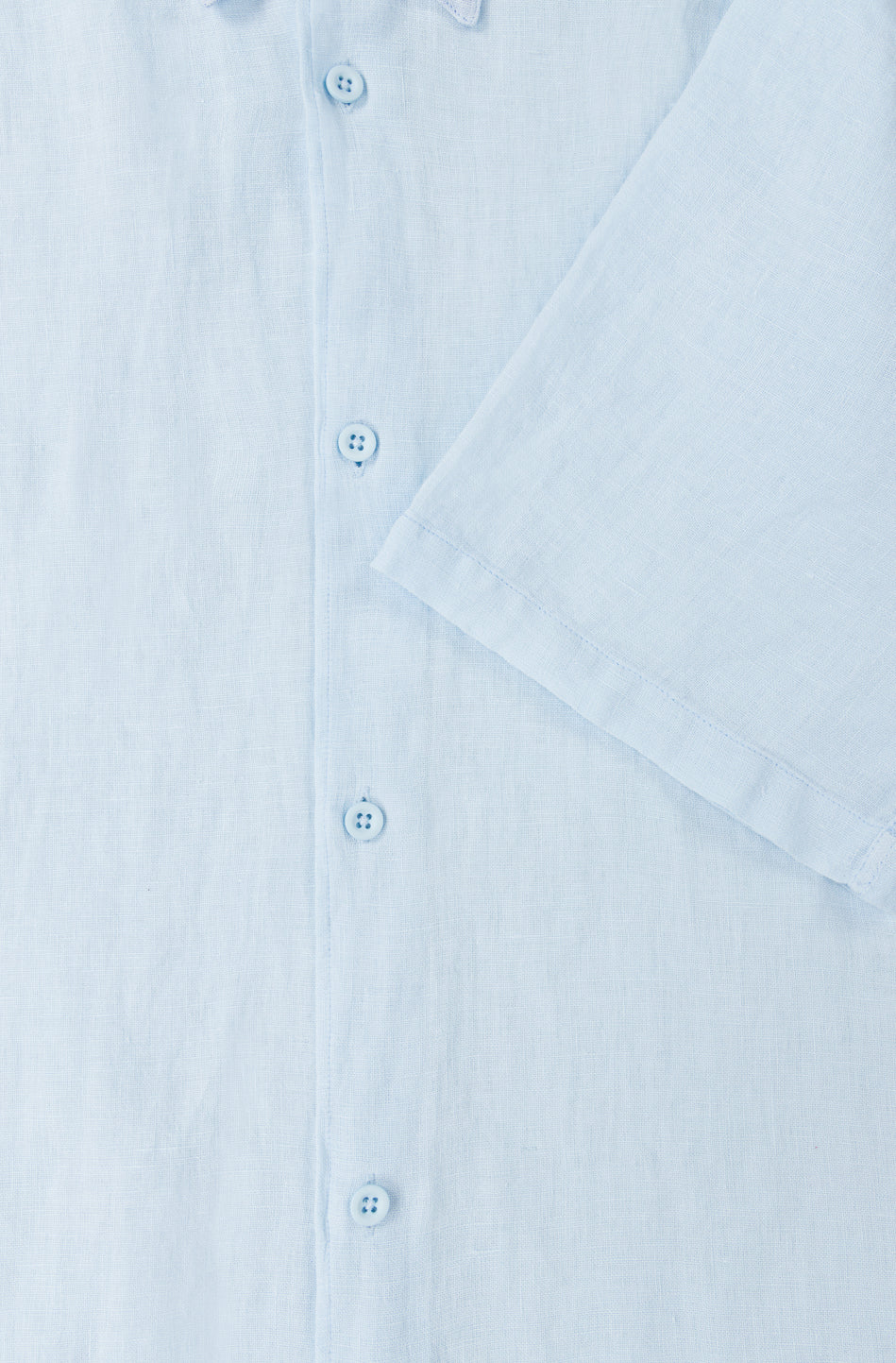 Short Sleeve Linen Shirt in Light Blue – albam Clothing