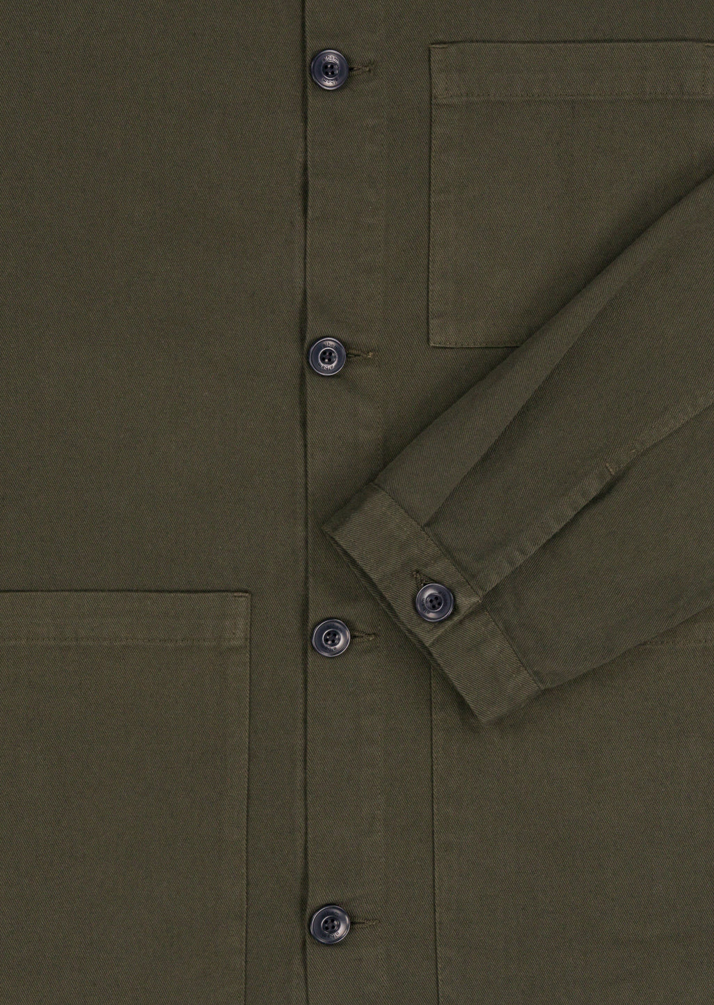 Twill Work Shirt in Green – albam Clothing