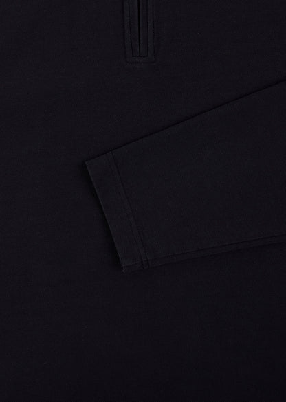 Beaumont Zip Polo in Dark Navy