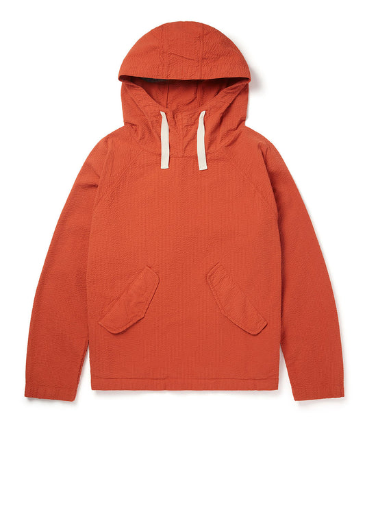 Seersucker Smock in Burnt Orange