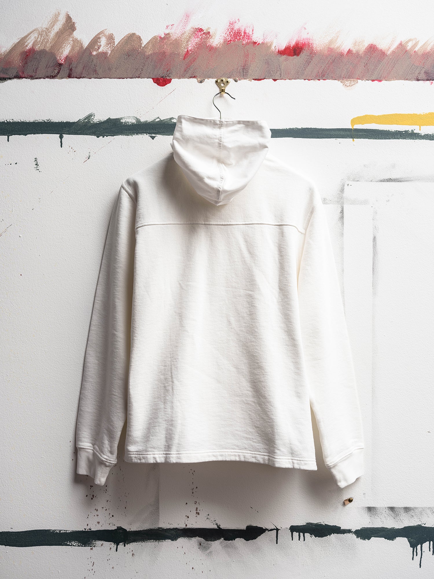 Heavyweight Hooded Sweat in Ecru – albam Clothing